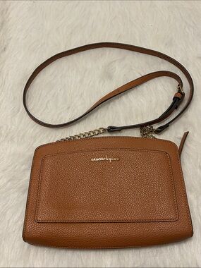 Nanette Lepore Cognac Tan Leather Crossbody